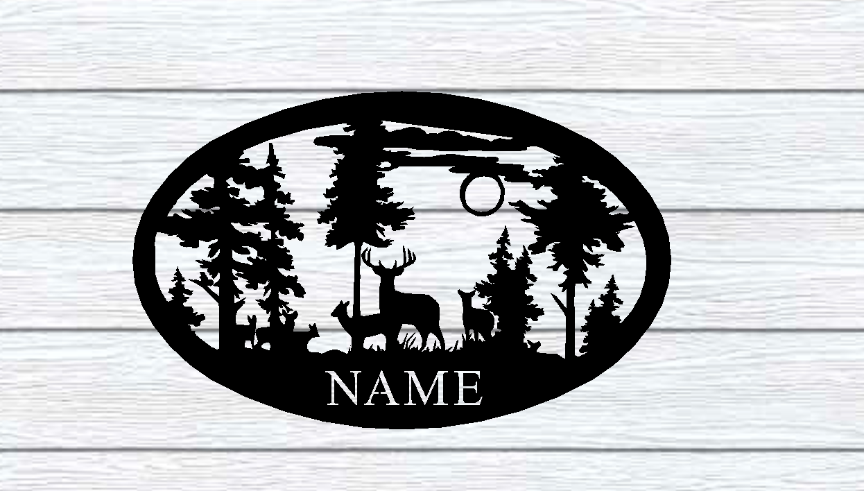 Deer and Nature Signage - 30"