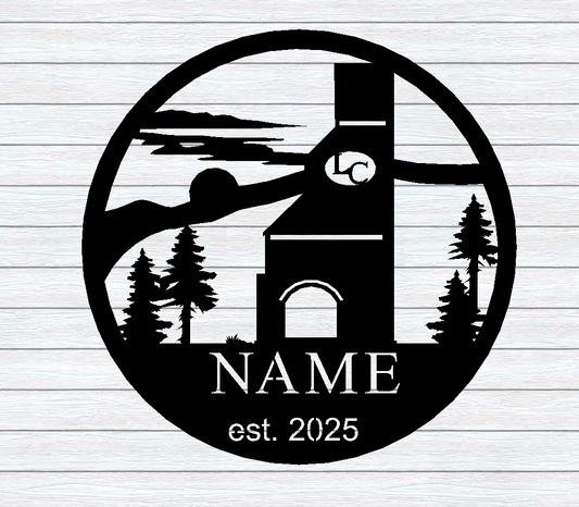 24" Chimney of Lavonia Crest Sign